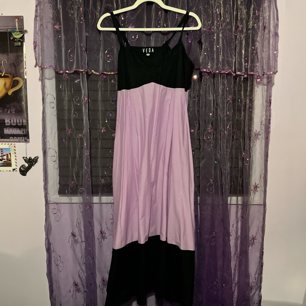 veda rio colorblock dress